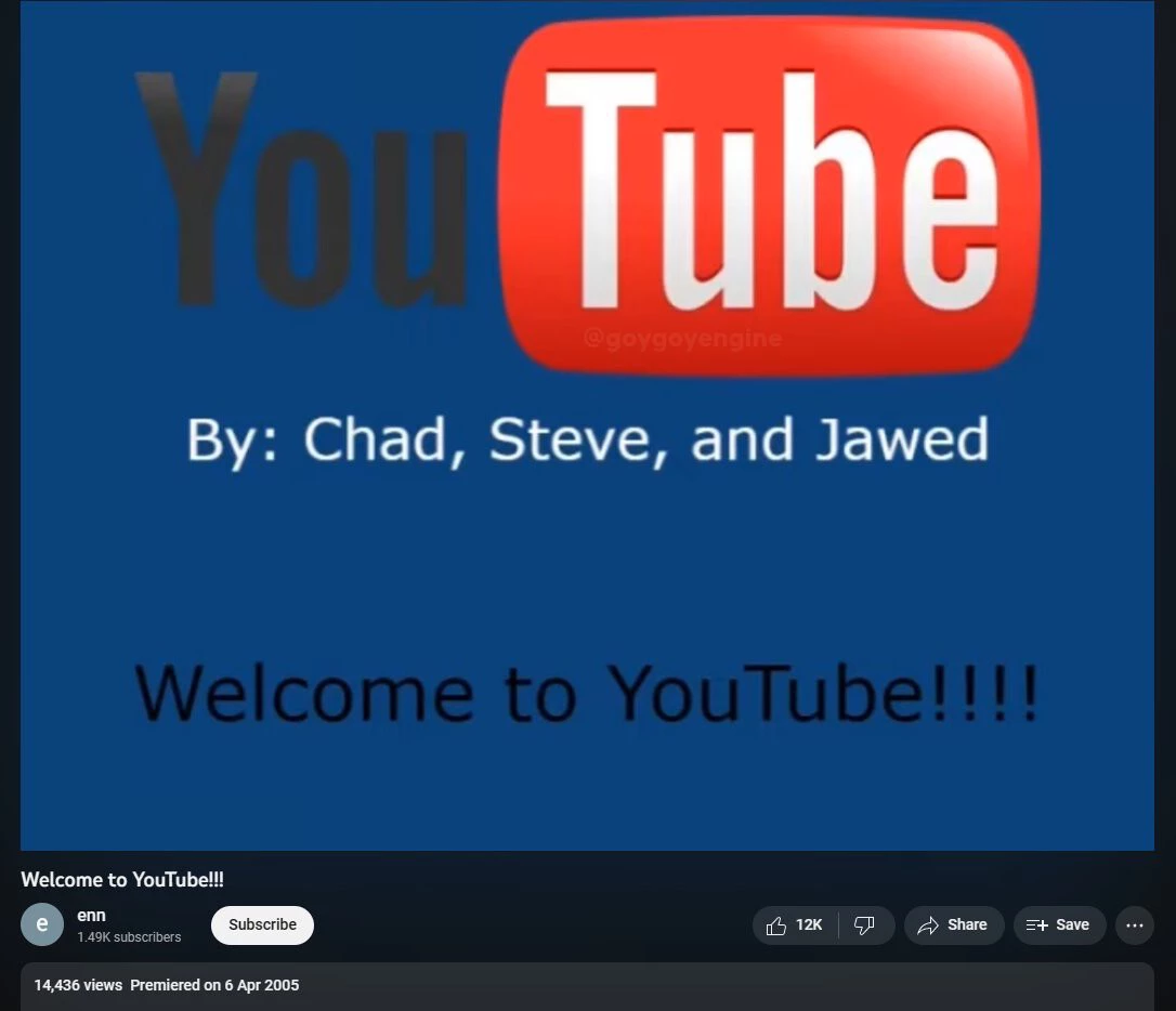 Alguien ha intentado crear el vídeo más antiguo de YouTube… en 2023 y lo ha logrado por un fallo de la plataforma