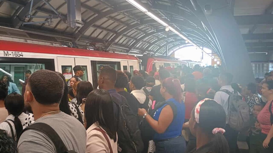 La línea 2C del Metro de Santo Domingo arranca con una gran demanda