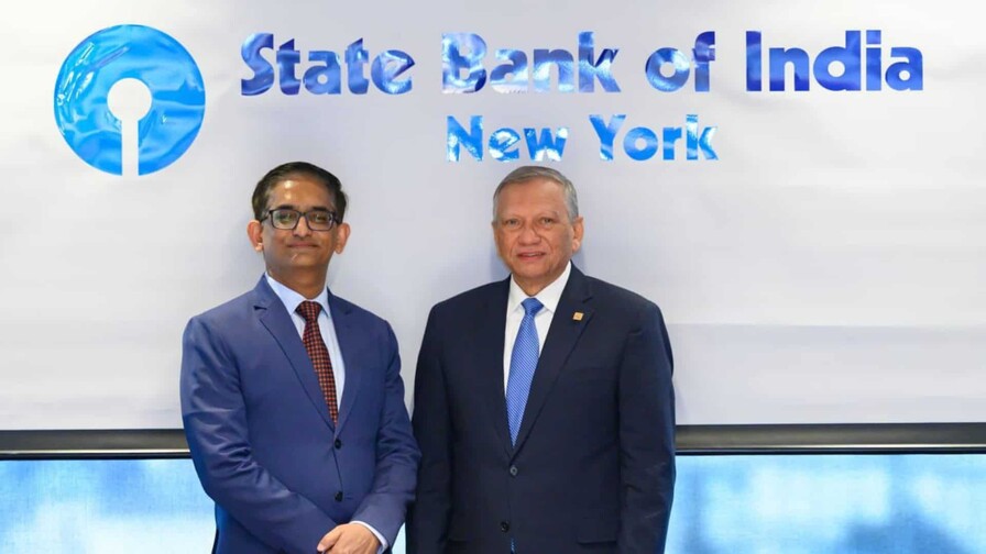 Presidente ejecutivo de Banreservas realiza visita al State Bank of India en EE. UU.