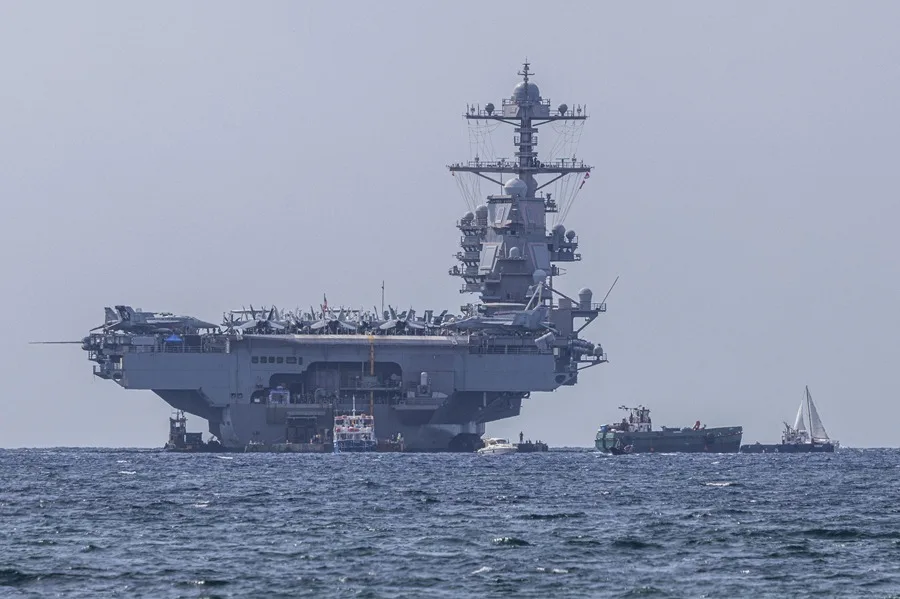 El portaaviones USS Gerald R. Ford abandonará Oriente Medio para volver a EE.UU.