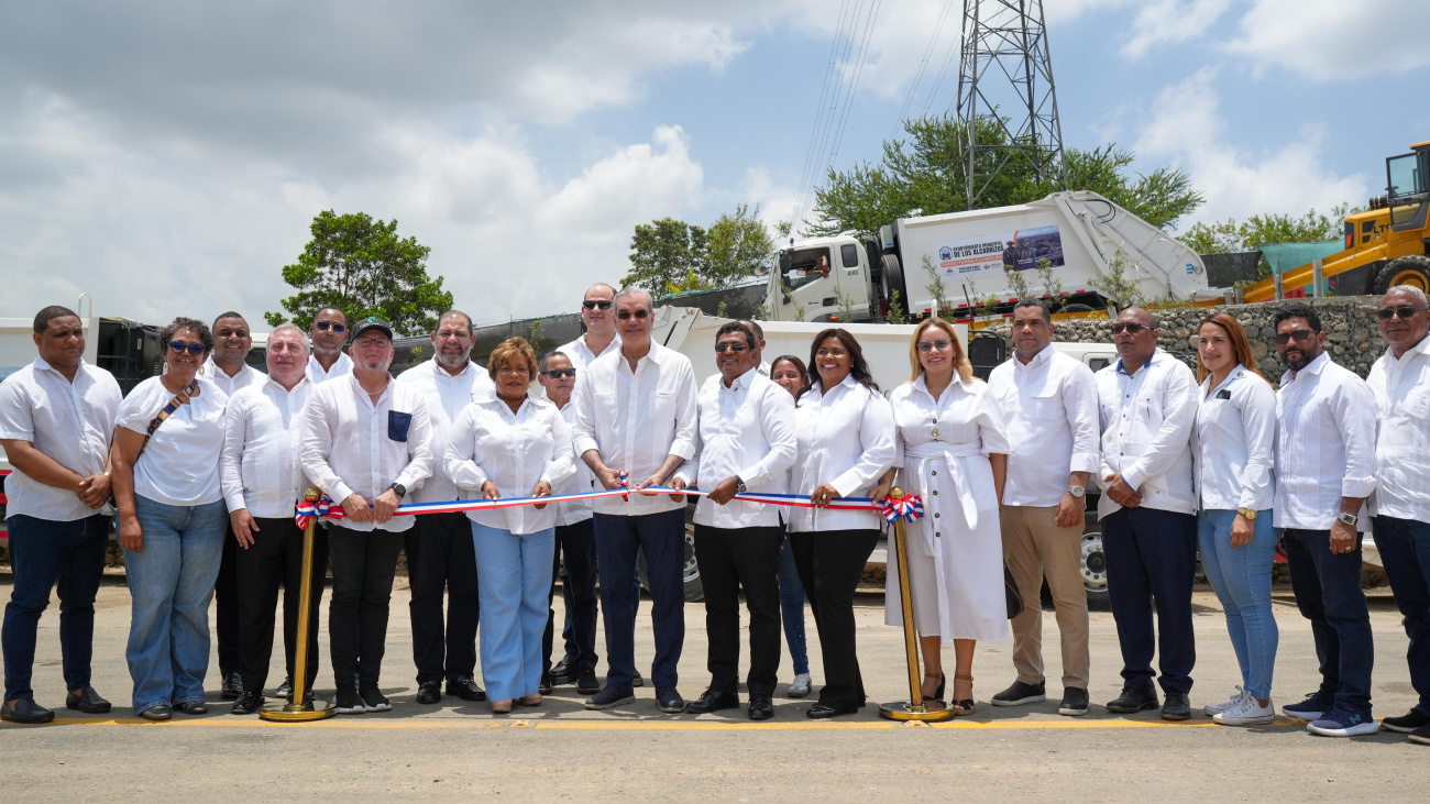 Presidente Abinader inaugura la estación de transferencia de residuos sólidos con el programa Basura Cero