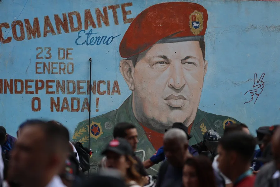 Chavistas marchan en Venezuela para conmemorar el natalicio de Hugo Chávez