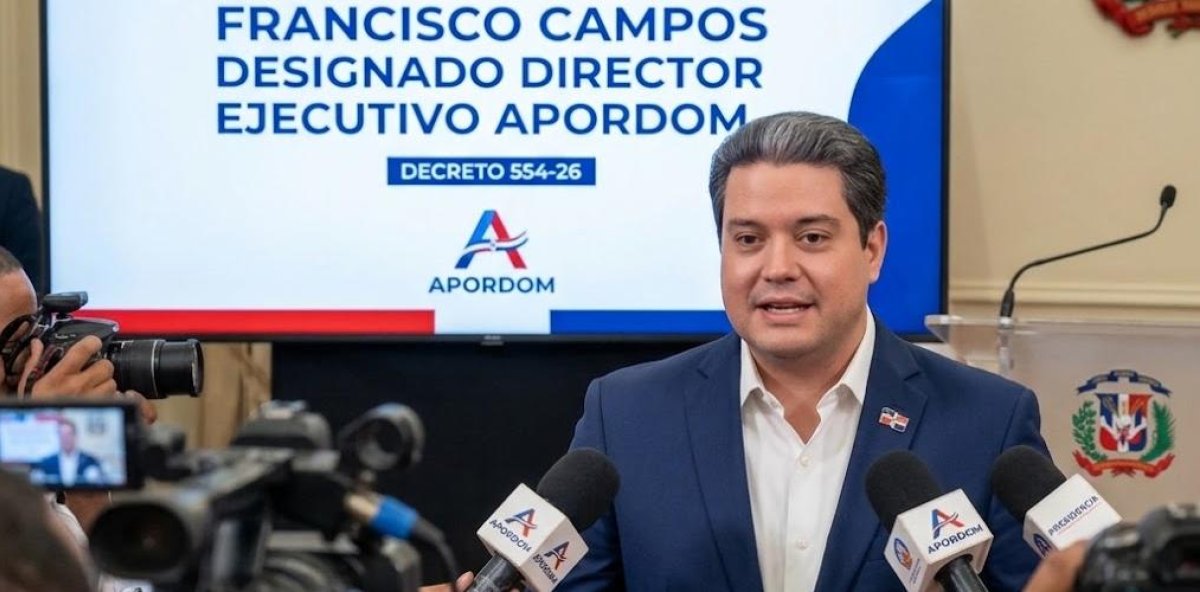 Luis Abinader nombra a Alejandro Campos como nuevo director ejecutivo de APORDOM