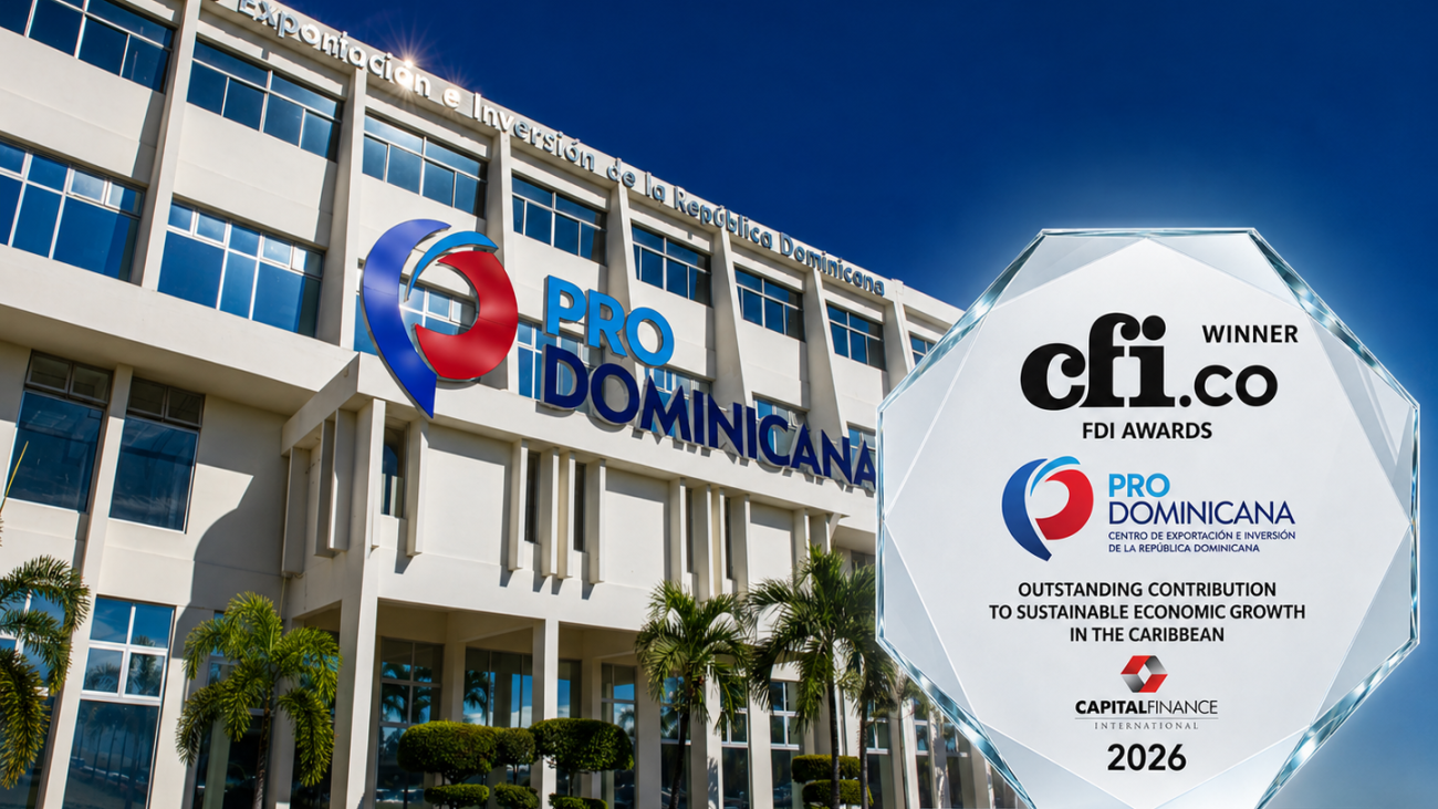 ProDominicana recibe premio internacional por su contribución al crecimiento económico sostenible del Caribe